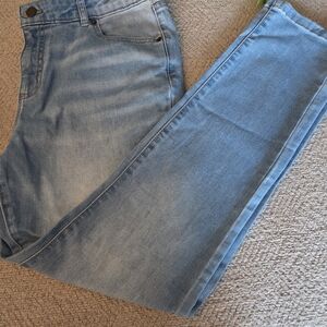 Wonder Nation Girls Skinny Jeans Size 16 Plus Light Wash Stretch Denim